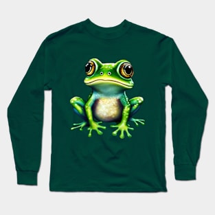 Little Dandelion Frog Long Sleeve T-Shirt